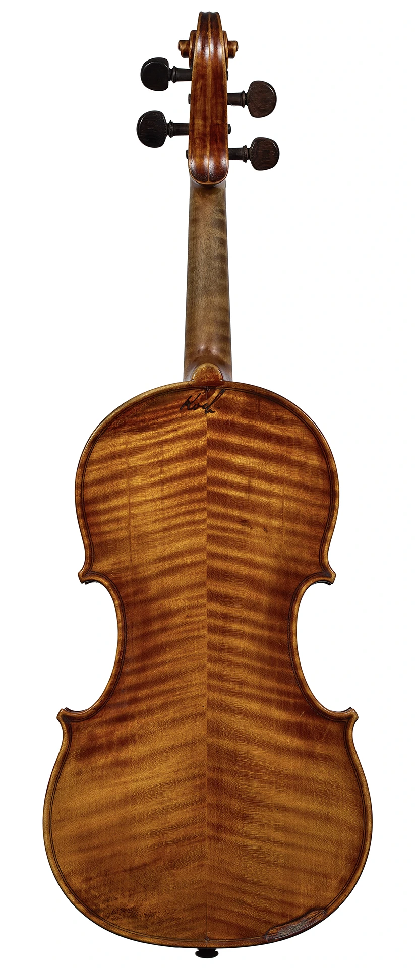 Back of F. J. Koch violin, Dresden 1921
